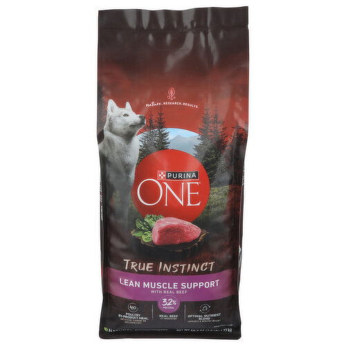 Purina One True Instinct Lean Muscle Support with Real Beef Natural Dog Food - 60.8 Ounce Image 1 of 4
