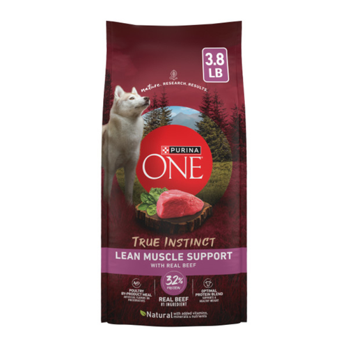 Purina ONE Adult Dog Dry Food Beef - 3.8 Pound
