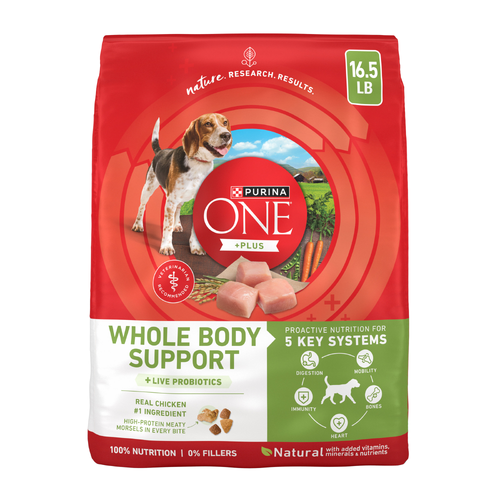 Purina ONE Plus Whole Body Support With Chicken Dry Dog Food - 16.5 Pound