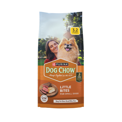 Purina Dog Chow Little Bites With Real Chicken And Beef Small Breed Dry Food - 3.2 Pound