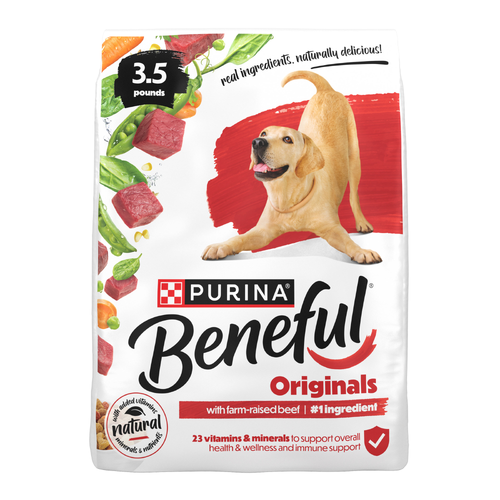 Purina Beneful Adult Dog Dry Food Beef - 3.5 Pound
