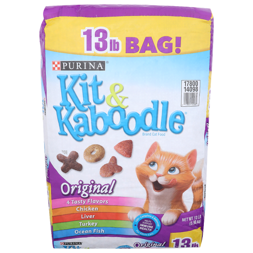 Kit & Kaboodle Chicken Liver Turkey Ocean Fish Original - 13 Pound