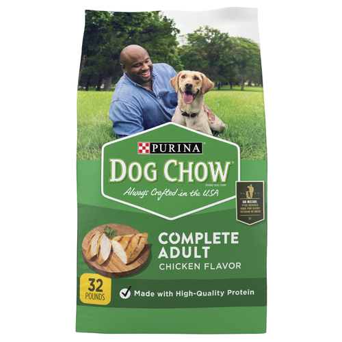 Purina Dog Chow Complete Adult Dry Food Kibble With Chicken Flavor - 32 Pound