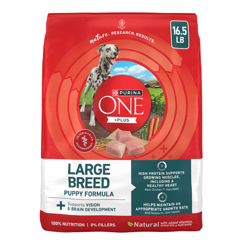Purina ONE Plus Large Breed Puppy Food Dry Formula - 16.5 Pound