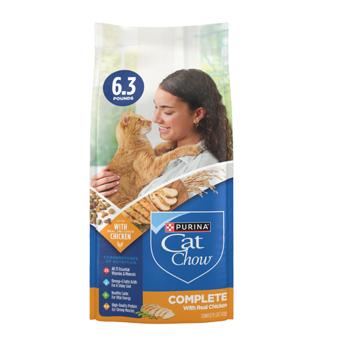 Purina Cat Chow Complete High Protein Dry Food With Real Chicken - 6.3 Pound