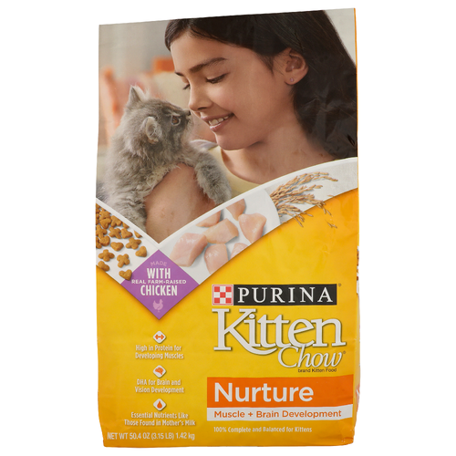 Purina Kitten Chow Nurture Muscle + Brain Development - 50.4 Ounce