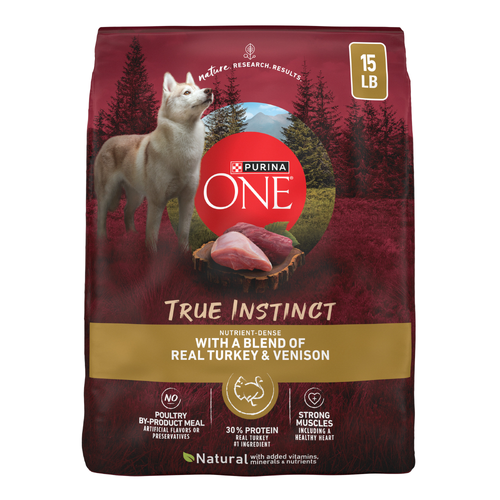 Purina ONE True Instinct With A Blend Of Real Turkey And Venison Dry Dog Food - 15 Pound