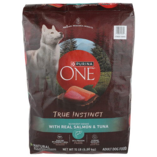 Purina ONE True Instinct Real Salmon & Fish Flavor Dry Dog Food - 15 Pound Image 1 of 4
