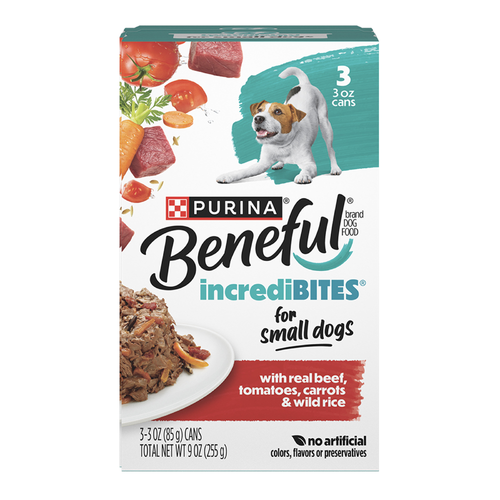 Purina Beneful Small Breed Wet Dog Food In Gravy, Incredibites With Real Beef - 9 Ounce