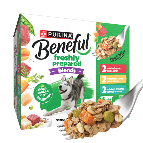Purina Beneful Freshly Prepared Blends Wet Dog Food Variety Pack With Beef - 60 Ounce