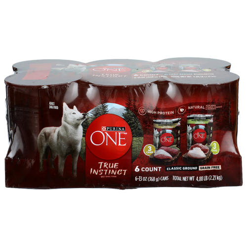 Purina One True Instinct Wet Dog Food - 0.813 Pound - 6 Count