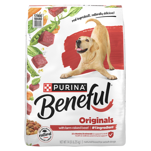 Purina Beneful Adult Dog Dry Food Beef - 14 Pound