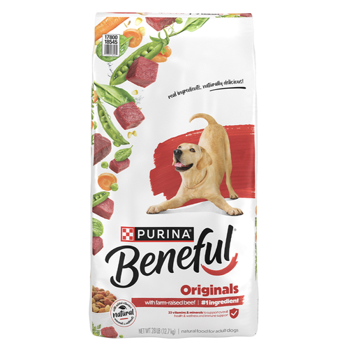 Purina Beneful Adult Dog Dry Food Beef - 28 Pound