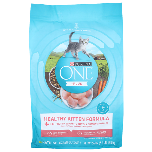 Purina One +plus Healthy Kitten Formula +plus Cat Food For Kittens Up To 1 Year - 56 Ounce