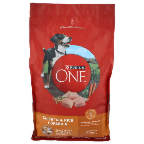Purina ONE SmartBlend Chicken & Rice Formula Dry Dog Food - 4 Pound Image 1 of 4