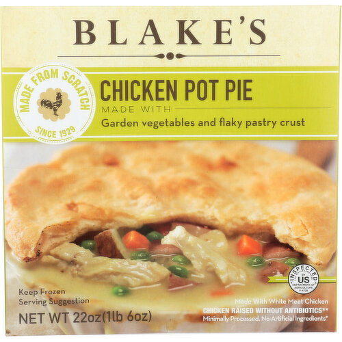 BLAKE's Frozen Meal Chicken Pot Pie - 22 Ounce Image 1 of 2