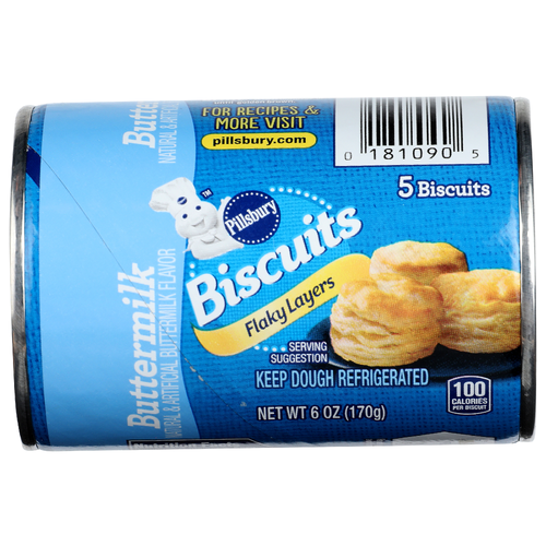Pillsbury Buttermilk Flaky Layers Biscuits - 1.2 Ounce - 5 Count