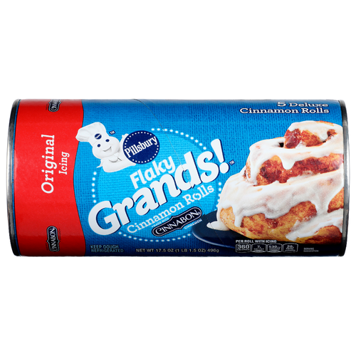 Pillsbury Original Icing Flaky Grands! Cinnamon Rolls - 3.5 Ounce - 5 Count