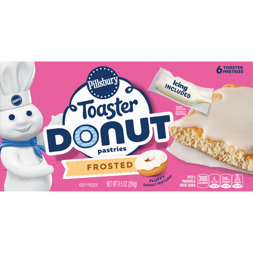 Pillsbury Toaster Donut Pastries, Frosted Frozen - 9.5 Ounce Image 1 of 2