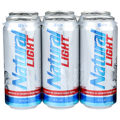 Natural Light Beer - 16 Fluid Ounce - 6 Count