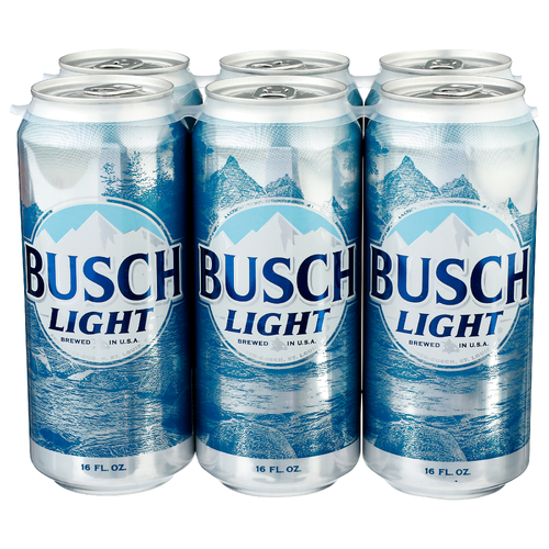 Busch Light Beer - 16 Fluid Ounce - 6 Count