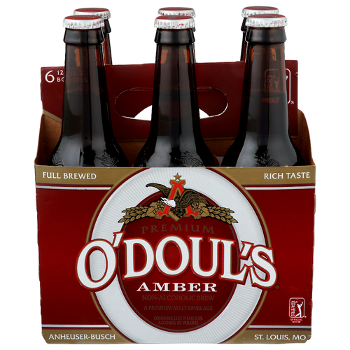 O'DOUL's Amber Non-Alcoholic Brew - 6 Count Image 1 of 2
