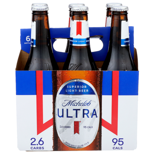 Michelob Ultra Superior Light Beer - 12 Fluid Ounce - 6 Count