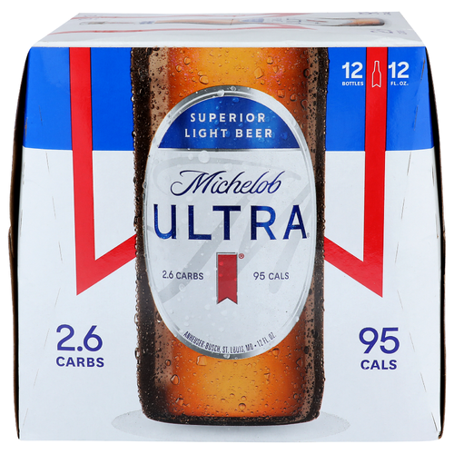 Michelob Ultra Superior Light Beer - 12 Fluid Ounce - 12 Count