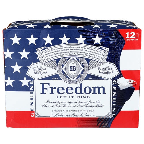 Budweiser Freedom - 12 Fluid Ounce - 12 Count