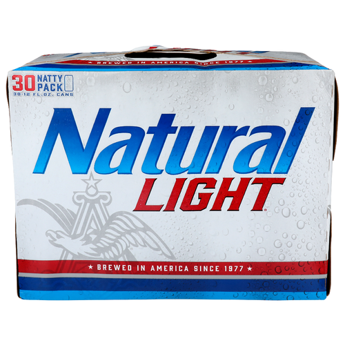 Natural Light Natty Pack Beer - 12 Fluid Ounce - 30 Count