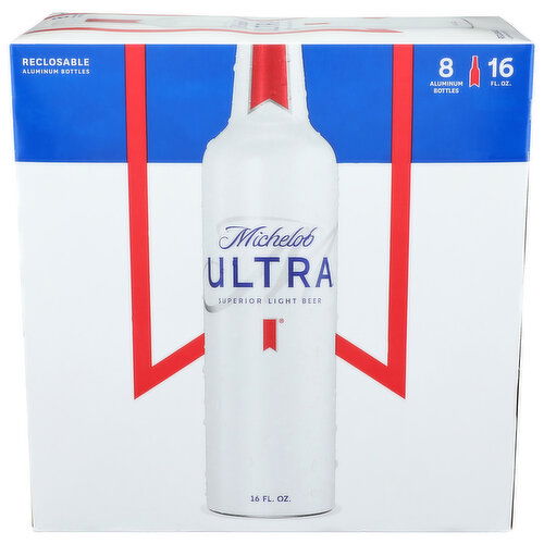 Michelob Ultra Superior Light Beer - 16 Fluid Ounce - 8 Count