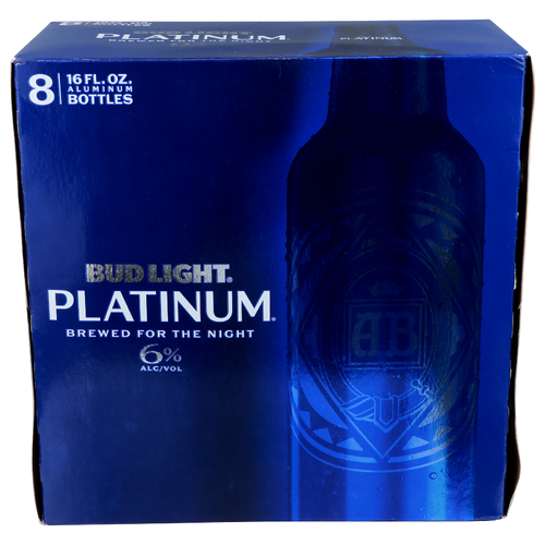 Bud Light Platinum Lager - 16 Fluid Ounce - 8 Count