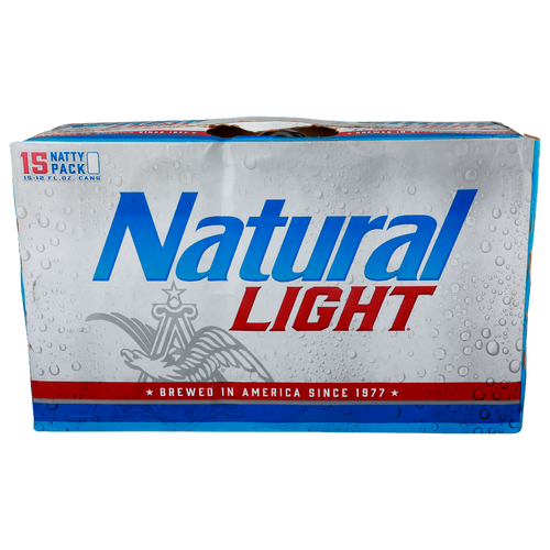 Natural Light Natty Pack Beer - 12 Fluid Ounce - 15 Count