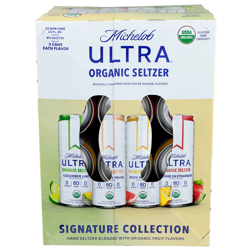 Michelob Ultra Signature Collection Organic Seltzer - 12 Fluid Ounce - 12 Count