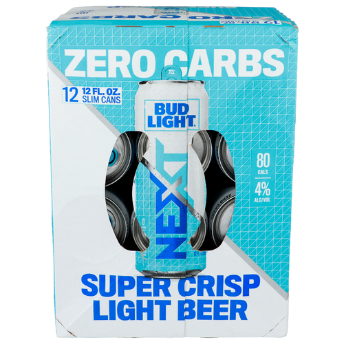 Bud Light Next Super Crisp Beer - 12 Fluid Ounce - 12 Count