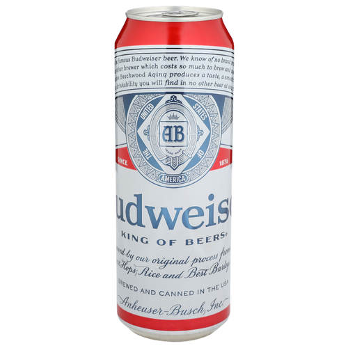 Budweiser Lager Beer - 25 Fluid Ounce - 1 Count