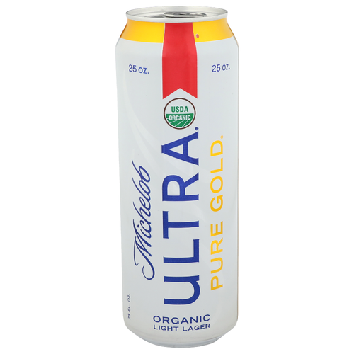 Michelob Ultra Organic Light Lager Pure Gold - 25 Fluid Ounce - 1 Count