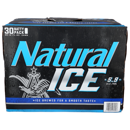 Natural Ice Beer - 12 Fluid Ounce - 30 Count