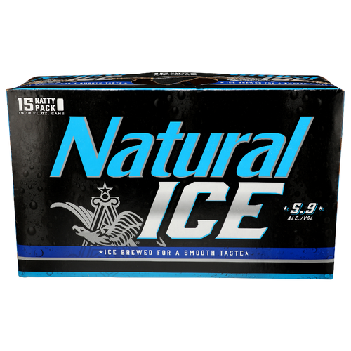 Natural Ice Beer - 12 Fluid Ounce - 15 Count