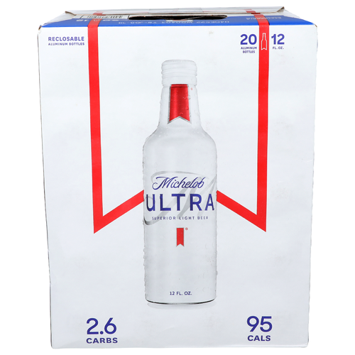 Michelob Ultra Superior Light Beer - 12 Fluid Ounce - 20 Count Image 1 of 2