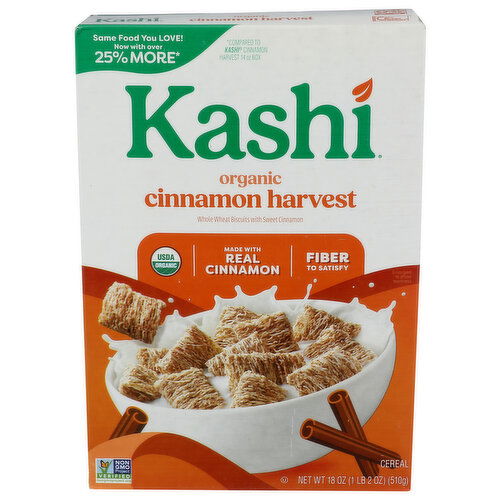 KASHI Cinnamon Crunchy ® Organic Harvest Cereal - 18 Ounce