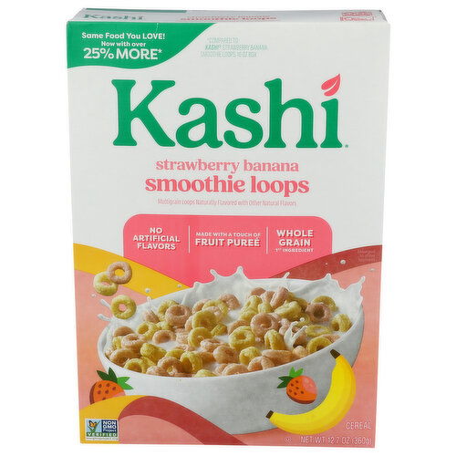 Kashi Strawberry Banana Crunchy ® Smoothie Loops Cereal - 12.7 Ounce