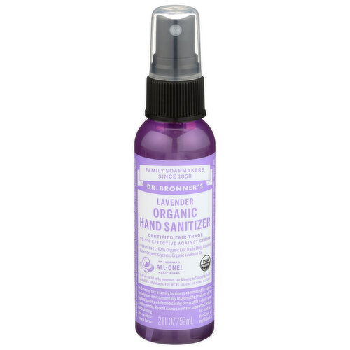 DR. BRONNER'S Hand Sanitizer Lavender - 2 Fluid Ounce