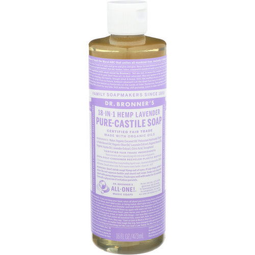 Dr. Bronner's Liquid Soap 18-In-1 Hemp Lavender - 16 Fluid Ounce