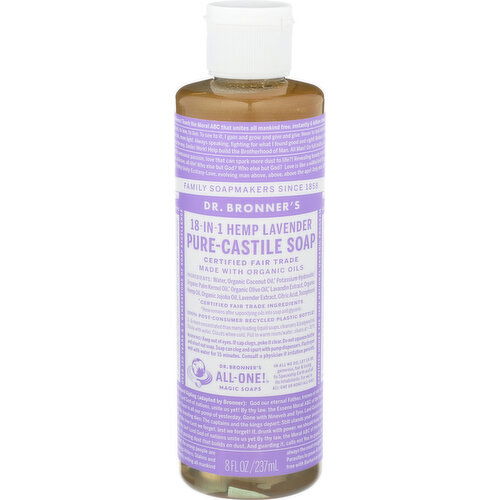Dr. Bronner's Liquid Soap 18-In-1 Hemp Lavender - 8 Fluid Ounce