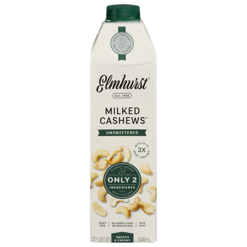 ELMHURST Unsweetened Cashew Beverage - 32 Fluid Ounce