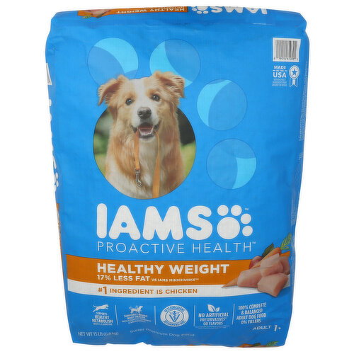 Iams Chicken Proactive Health Healthy Weight Control Adult Dry Dog Food - 15 Pound Image 1 of 4