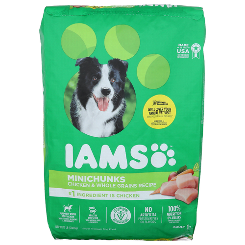 Iams Minichunks Chicken & Whole Grains Recipe - 15 Pound