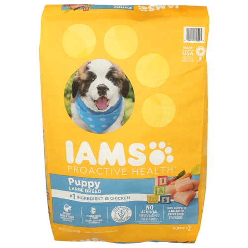 Iams Chicken Proactive Health Puppy Food Large Breed Dry Dog - 15 Pound Image 1 of 4