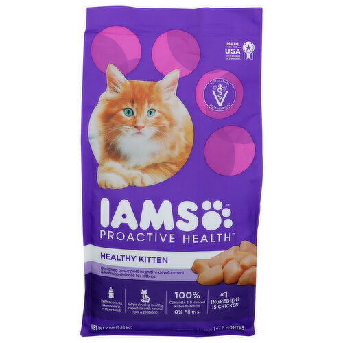 IAMS Kitten Nutrition, Premium, Healthy 1-12 Months - 7 Pound